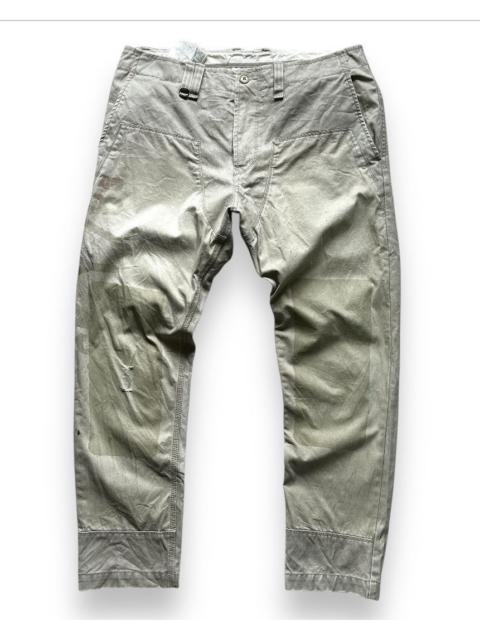 Diesel Diesel Black Printed Khaki Canvas Trousers Pants