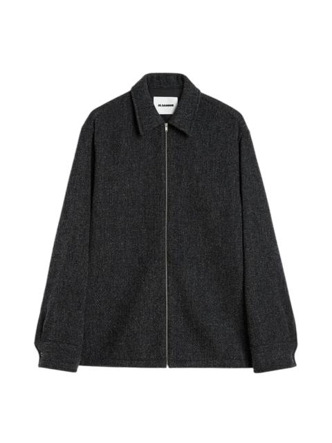Jil Sander Wool Chevron Overshirt