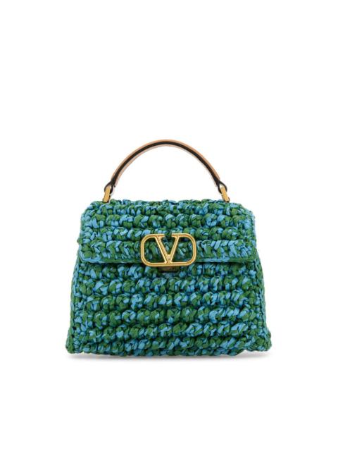 Valentino Valentino Garavani Two-Tone Raffia Vsling Handbag