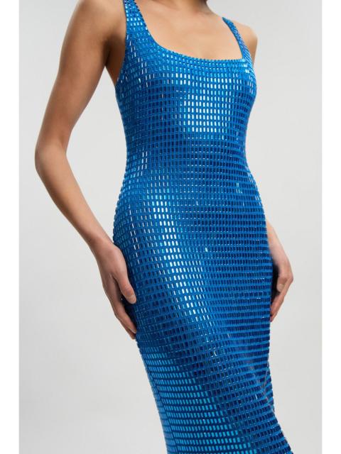 KAREN MILLEN Premium Crystal Embellished Midi Dress