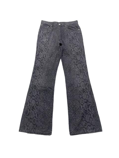 Other Designers Japanese Brand - Vintage Amore Pure Snake Skin Flare Jeans