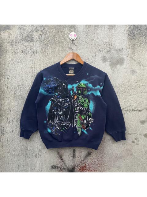 Vintage 90s star wars darth vader boba fett sweatshirt