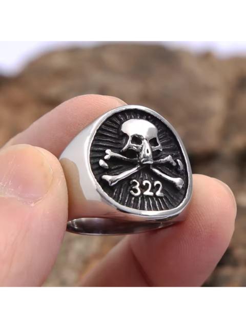 Other Designers Jewelry - Skull & Bones "322" Signet Ring – Size 7-13