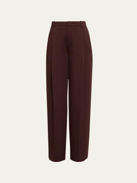 Vince Mid-Rise Wide-Leg Trousers