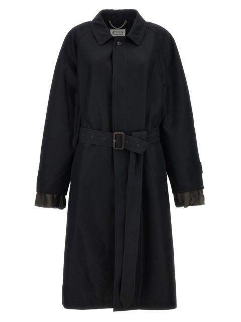 Maison Margiela Maison Margiela Men Long Single-Breasted Trench Coat