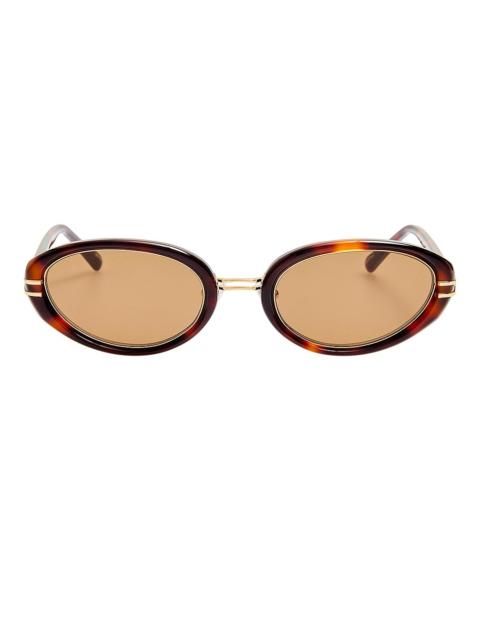 LINDA FARROW Oval Sunglasses