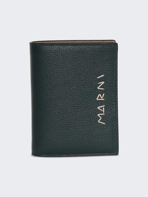Marni Bifold Wallet Dark Petrol