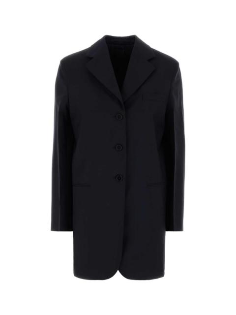 Jil Sander Jil Sander Women Midnight Blue Wool Blend Blazer