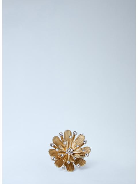 Other Designers Miu Miu Women Mental Ring With Crystals