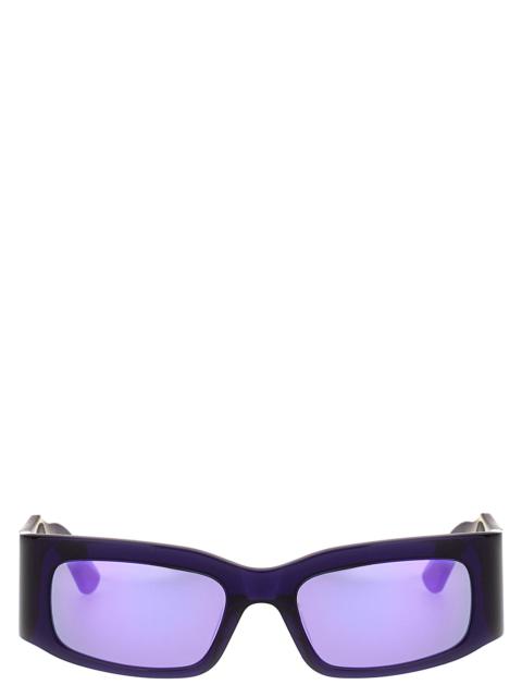 サングラス BALENCIAGA 'Paper Rectangle' sunglasses Purple 773507T0039 Balenciaga Purple Paper Sunglasses Balenciaga