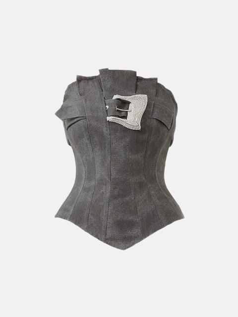 POSTER GIRL CALAMITY CORSET BLACK CANVAS
