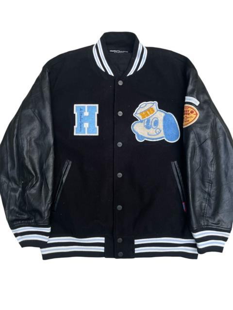 Other Designers Studio Seven “Honest College” Varsity Jacket Leather Sleeve