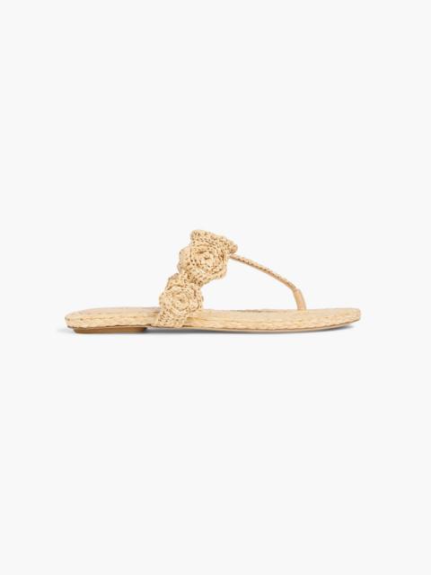 Stuart Weitzman Magnolia raffia sandals