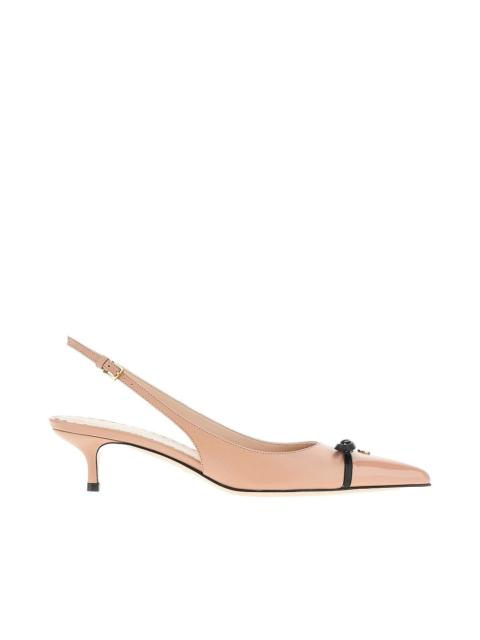 Valentino 'BEPOINTY' LEATHER SLINGBACK PUMPS