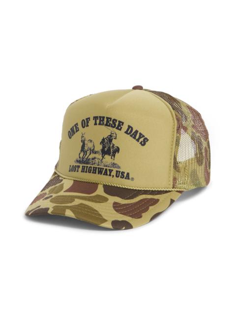 One Of These Days ONE OF THESE DAYS Lost Highway Trucker Hat in Light Green Camo at Nordstrom