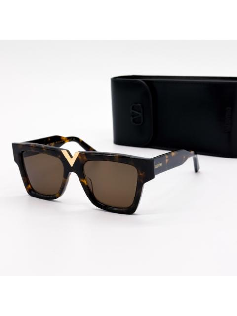 Valentino NEW VALENTINO SUNGLASSES WOMEN HAVANA V-GOLD-II VLS-162B EYE