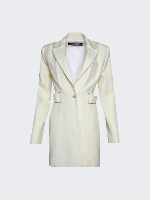 JACQUEMUS La Robe Bari Dress Pale Yellow