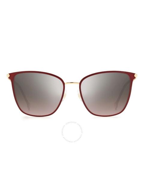 CAROLINA HERRERA Carolina Herrera Brown Shaded Square Ladies Sunglasses CH 0030/S 0NOA/NQ 56