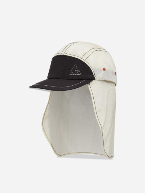 ROA and wander Ripstop Wind Cap Off White