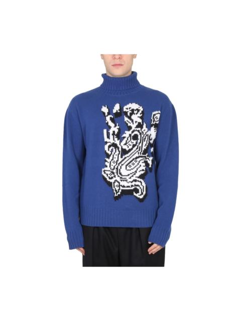 Etro Inlaid Jacquard Turtleneck Sweater