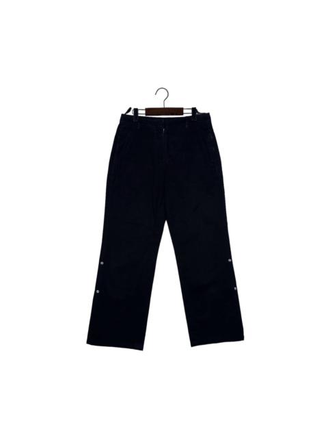 Prada Miu Miu Canvas Black Roll Up Cropped Pants