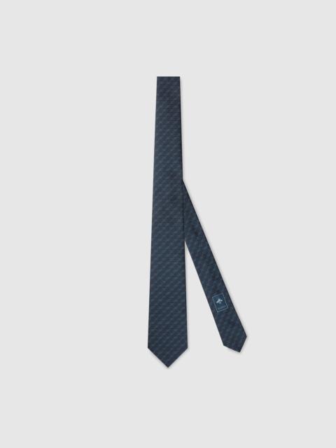 GUCCI GG silk jacquard tie