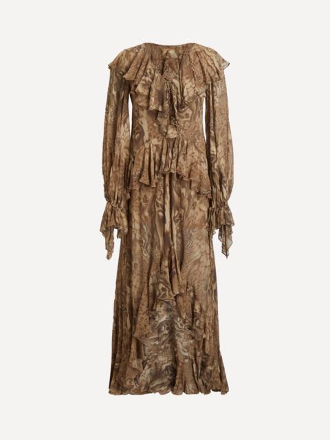 De La Vali Kona Ruffle Maxi Dress