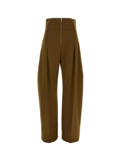 FERRAGAMO Salvatore Ferragamo Women Mud Wool Blend Pant
