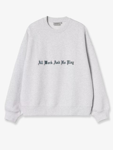 Carhartt WIP Carhartt WIP No Play Cotton Blend Sweatshirt Grey