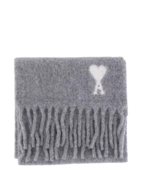 AMI Paris Ami Paris Men Ami De Coeur Wool Scarf