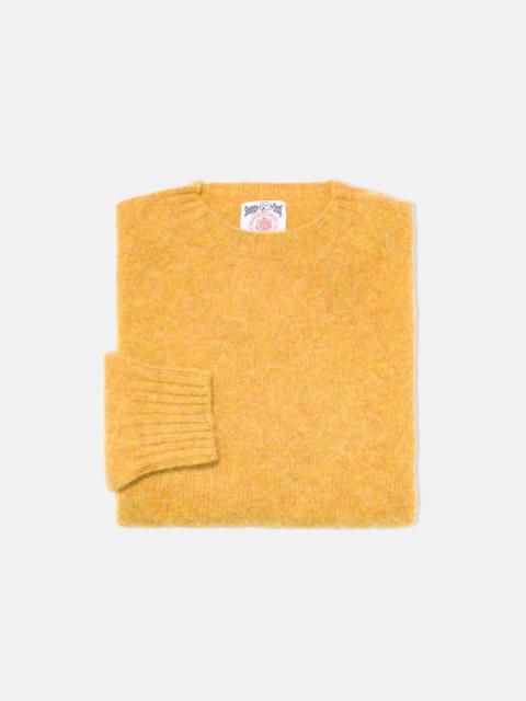 J. PRESS MADE-IN-SCOTLAND YELLOW MIX SHAGGY DOG SWEATER - CLASSIC FIT