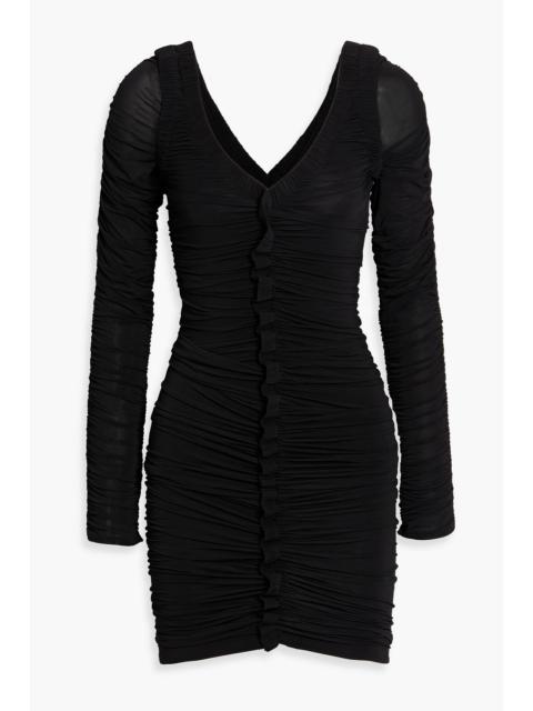 Alexander Wang Ruched jersey mini dress