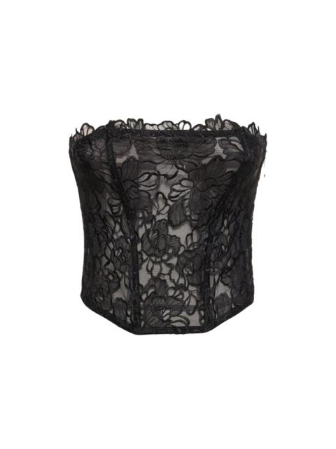 Fleur du Mal Whitney Embroidery Corset Top