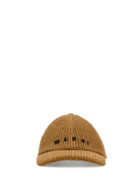 Marni Man Biscuit Raffia Baseball Cap