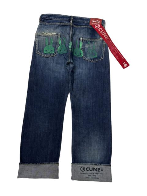 Other Designers Japanese Brand - VINTAGE CUNE MAMMOTH MADE IN JAPAN BAGGY DISTRESS DENIM