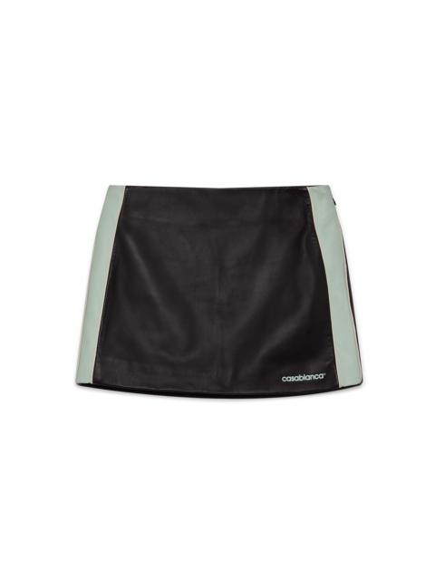 CASABLANCA Leather Mini Skirt