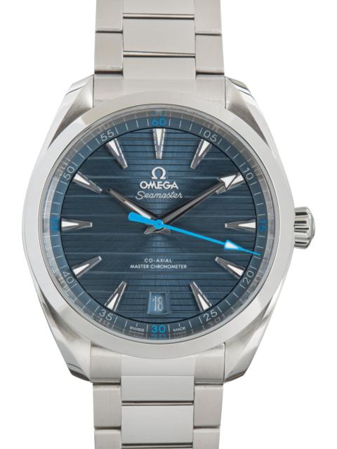 OMEGA Pre-Owned Steel Omega Seamaster Aqua Terra 150M Blue Teak Dial