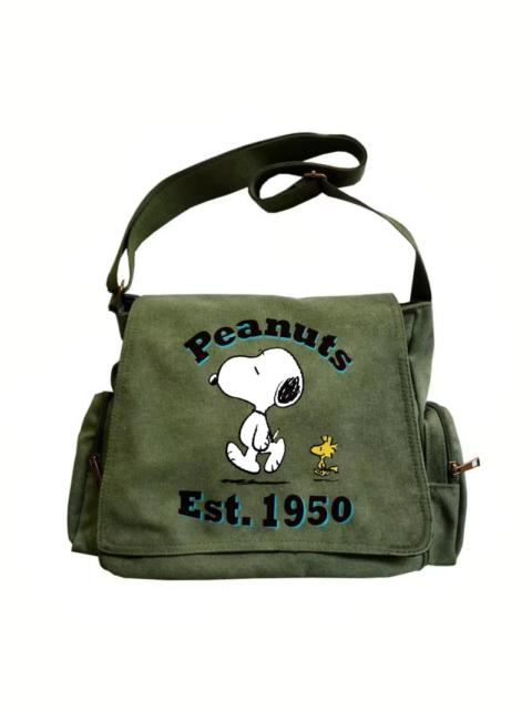Other Designers Canvas Shoulder Bag Large Capacity Crossbody Bag Cartoon Peanut Snoopy Messenger School Work Bags