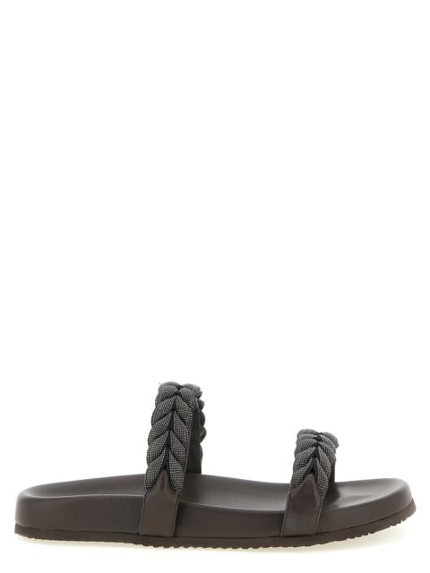 Brunello Cucinelli Brunello Cucinelli Women 'Precious Braided Straps' Sandals