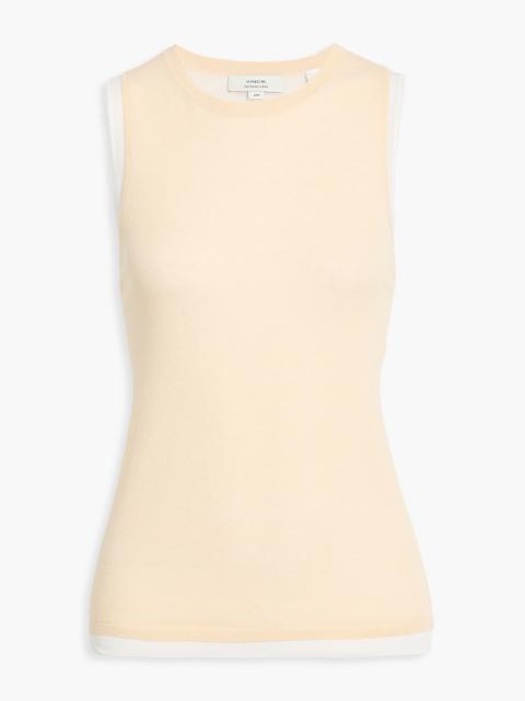 Other Designers Layered cotton-blend top