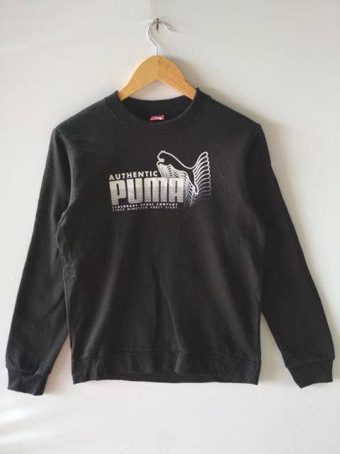 PUMA PUMA BIG SPELL OUT SPORTWEAR SOLID BLACK SWEATSHIRT