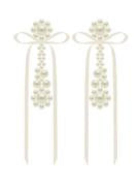 Simone Rocha Simone Rocha Women Victorian Drip Bow Earrings