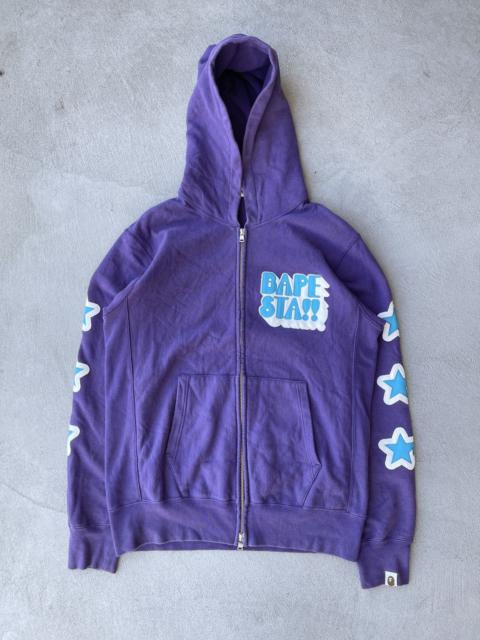Bape Bapesta Purple Stars Zip Hoodie (M)