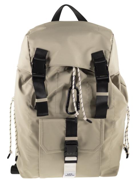 A.P.C. A.P.C. Men Technical Nylon Backpack With Flap Closure