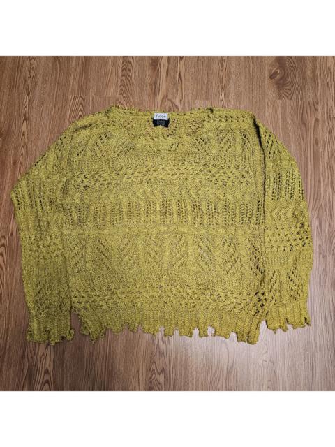 Other Designers Vtg Ficce Yoshiyuki Konishi Grunge Distressed Knitwear