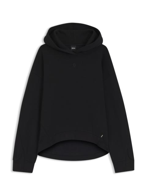 BOSS COTTON-BLEND HOODIE WITH DOUBLE B MONOGRAM