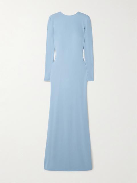 THE NEW ARRIVALS ILKYAZ OZEL Roisin Open-back Draped Stretch-jersey Gown