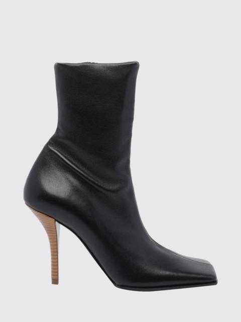 Alaïa AlaiA Women Alaia Smooth Leather Ankle Boots With A Square Toe And High Stiletto Heel
