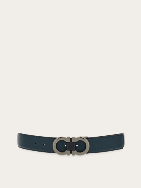 FERRAGAMO Reversible and adjustable Gancini belt