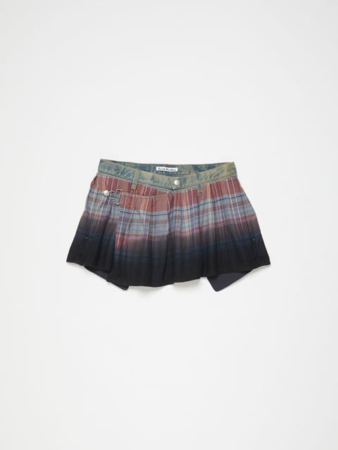 Flannel skirt - Blue/multi